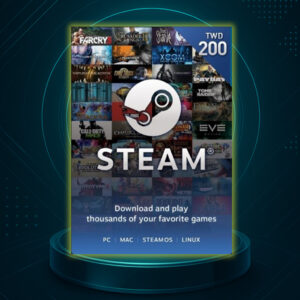 [台灣]Steam 200元台幣錢包 蒸氣卡/爭氣卡