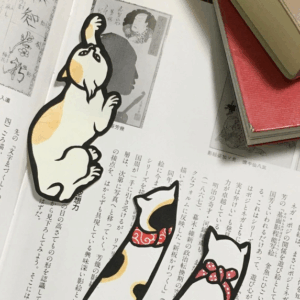 歌川國芳的貓剪紙書籤 3 件套