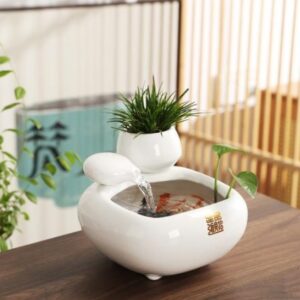 陶瓷流水 擺件